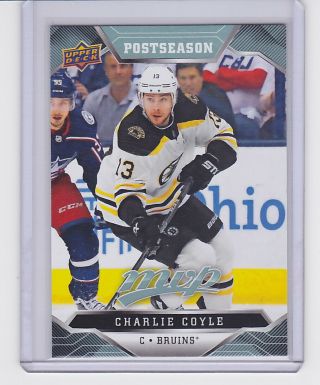 2019 - 20 Upper Deck Mvp Postseason Charlie Coyle Ps6 Boston Bruins 19/20 Ud