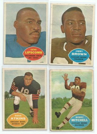 1960 Topps Football 23 Jim Brown.  Good.  See Scans.  Affordable