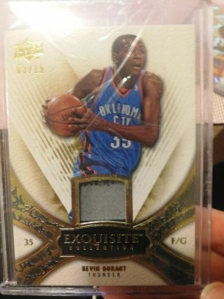 2008 - 09 Us Exquisite Kevin Durant Patch Tag Serial 03/10