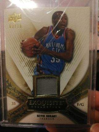 2008 - 09 US Exquisite Kevin Durant Patch Tag Serial 03/10 3
