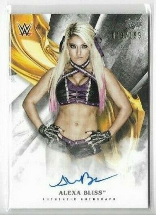 Alexa Bliss 2019 Topps Wwe Undisputed On Card Autograph Auto 48/199 (b)