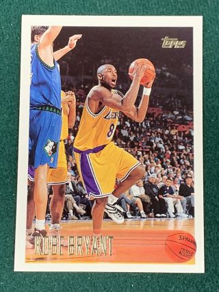 1996 - 97 Topps Kobe Bryant Rookie Rc Card Los Angeles Lakers