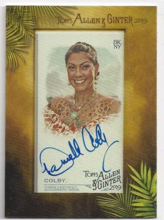 2019 Topps Allen & Ginter Mini Framed Auto Danielle Colby (ma - Dc) Am.  Pickers