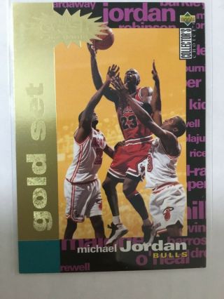 1995 - 96 Upper Deck Collectors Choice Gold You Crash The Game Michael Jordan Xc30