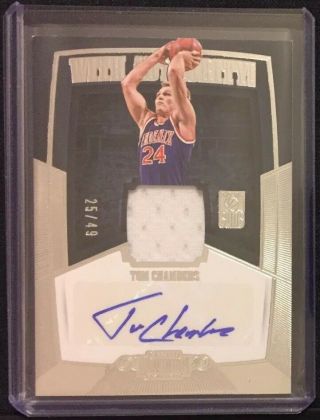 Tom Chambers 2018 - 19 Dominion With Authority Game - Worn Jersey Auto 25/49