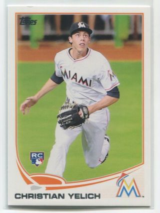 2013 Christian Yelich Topps Update Rookie Card Rc Us290 Milwaukee Brewers Nrmt
