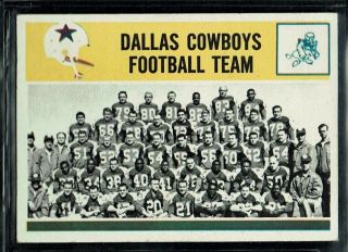 1964 Philadelphia Football Dallas Cowboys Team Card Bob Lilly Renfro 55 Ex - Mt