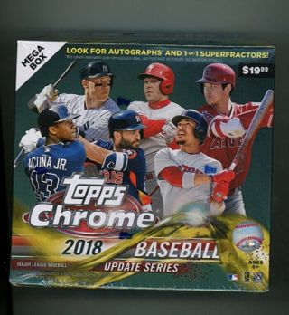 2018 Topps Chrome Update Mega Baseball Box Factory