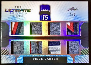 2019 Leaf Ultimate Sports Vince Carter 8 Piece Patch Jersey Relic /2 Tuc - 33 Nets