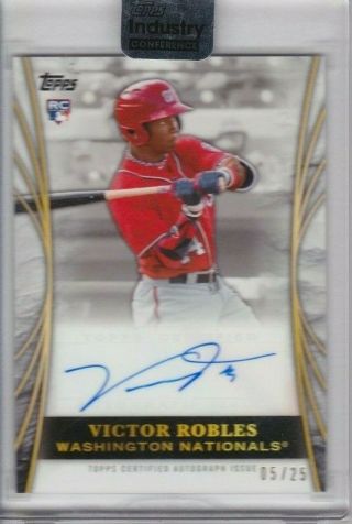 Victor Robles Nationals 2018 Topps Industry Conference Auto Autograph 05/25