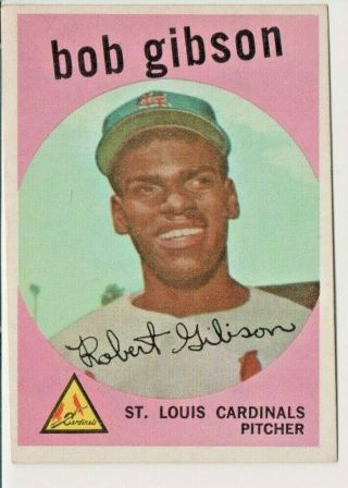 1959 Topps Bob Gibson Baseball Card 514