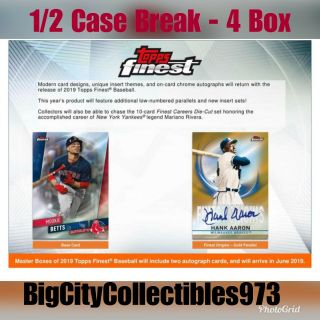 Chicago White Sox 2019 Topps Finest Baseball 1/2 Case 4 Box Break 7