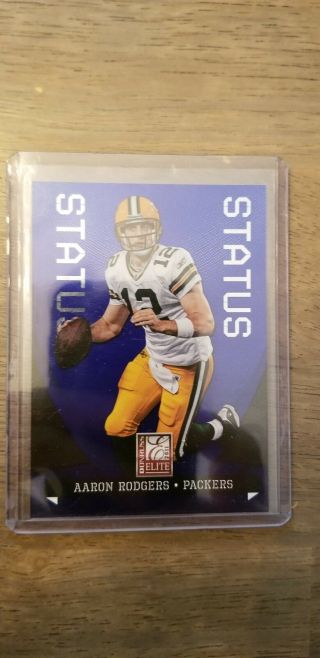 2011 Elite Status Aaron Rodgers /10 Green Bay Packers Rare.  National Convention