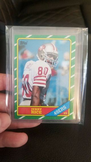 1986 Topps Jerry Rice San Francisco 49ers 161 Football Card