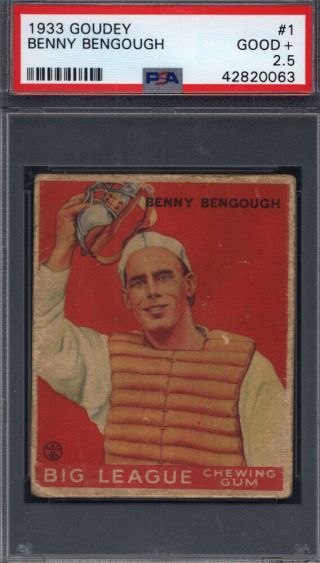 1933 Goudey 1 Benny Bengough Browns Psa 2.  5 696690
