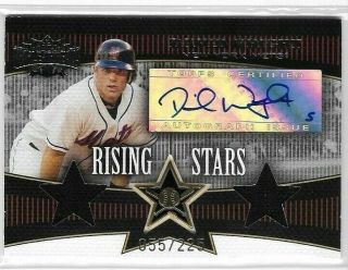 2006 Topps Triple Threads Rising Stars David Wright Mets Jersey Relic Auto /225