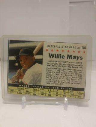 (8) Orig 1961 POST CEREAL Baseball Cards Mantle,  Clemente,  Aaron,  Berra,  Maris,  Mays. 6