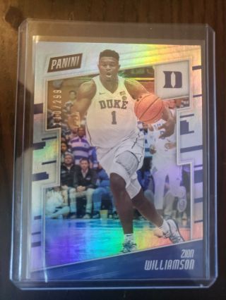 2019 Panini The National Zion Williamson Rc Numbered To 299