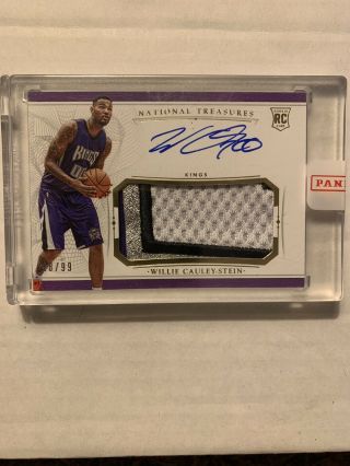 Willie Cauley - Stein 2015 - 16 Panini National Treasures Rookie Patch Rc Auto /99