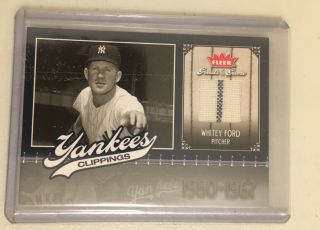 Whitey Ford 2006 Fleer Greats Of The Game Jersey Card