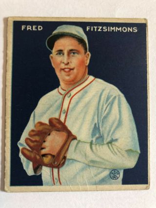 1933 Goudey Fred Fitzsimmons 235