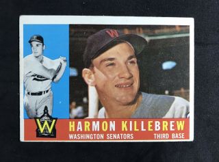 1960 Topps 210 Harmon Killebrew Hof - Washington Senators