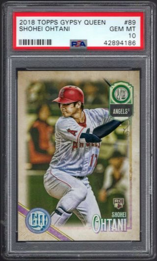 2018 Topps Gypsy Queen Rookie Card 89 Shohei Ohtani Rc Angels Psa 10 Gem