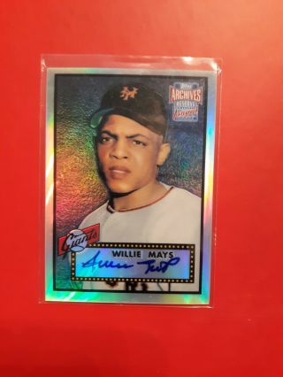 Willie Mays Ara1 2001 Topps Archives Reserve Certified Autograph Issue