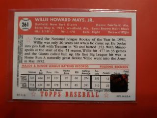 Willie Mays ARA1 2001 Topps ARCHIVES RESERVE CERTIFIED AUTOGRAPH ISSUE 2