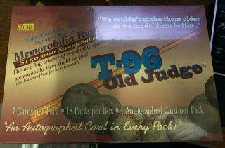 1996 Signature Rookies T - 96 Old Judge Box.  18 Packs.  1 Autograph Per Pack