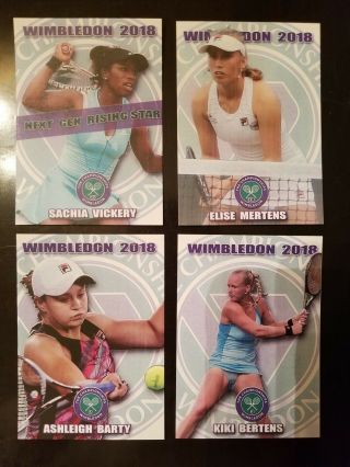 2018 Elise Mertens Wimbledon Rookie Tennis Card 1/100