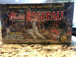 2017 Topps Heritage High Number Baseball Series Hobby Box