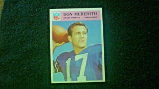 1966 Philadelphia Gum 61 Don Meredith In Nrmt, .  Cowboys