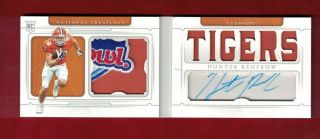 2019 National Treasures Hunter Renfrow Book Auto Bowl Logo Patch Jersey Rc 1/10