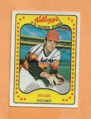 Nolan Ryan 1981 Kelloggs 3 - D Superstars Card 6