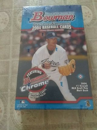 2004 Bowman Draft Picks & Prospects Hobby Baseball Box
