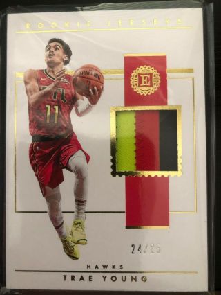 2018 19 Panini Encased - Trae Young Rookie Jersey 24/25