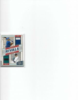 Nasty Beltre / King Felix 2019 Leather & Lumber Rivals Dual Patches Ssp 18/25