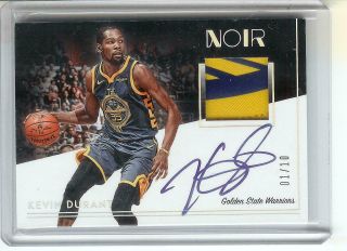 2018/19 Noir Kevin Durant On Card Autograph Game Jersey Relic - 1/10
