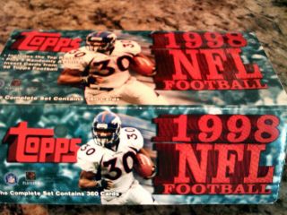 1998 Topps Nfl Football Factory Near Set Peyton Manning,  Randy Moss Rc