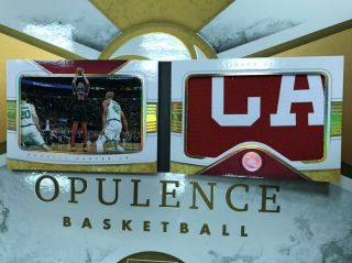 2018 - 19 Panini Opulence Booklet Rc Wendell Carter Jr.  Jumbo Patch 06/20