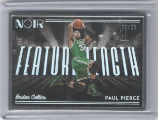 2018 - 19 Panini Noir Paul Pierce Metal Frame Feature Length 9/25 Boston Celtics