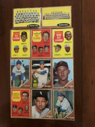 1962 Topps Baseball 262 Different,  2 High Numbers,  Poor To Good