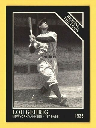 1995 Conlon Megacards Sporting News 1619 Lou Gehrig Promotional Promo Card