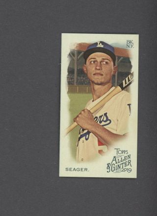 2019 Topps Allen & Ginter Corey Seager Nno No Number On A&g Back Ssp /50