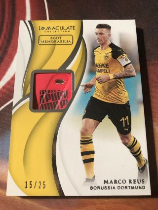 2018 - 19 Immaculate Soccer Boot Memorabilia Marco Reus Match Worn 15/25