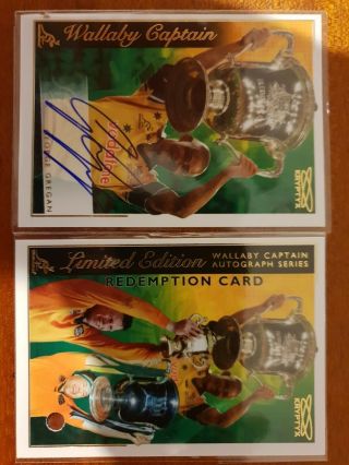 2003 Kryptyx Wallaby Captain Signature George Gregan With Redemption Card