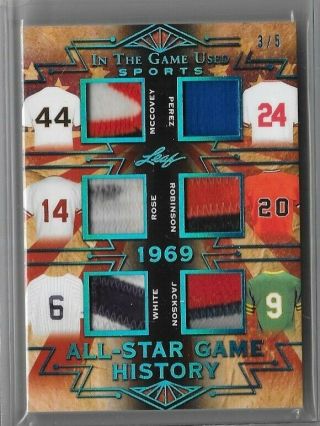 Mccovey Perez Pete Rose Robinson Jackson 2019 In The Game Relic 