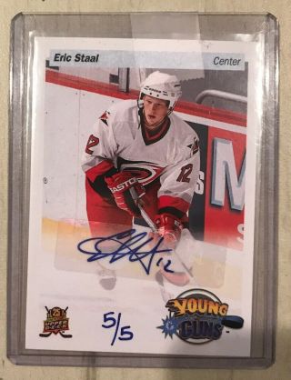 15 Spring Expo Priority Signings Eric Staal Young Gun Auto /5
