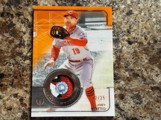 Joey Votto 2019 Topps Tribute Stamp Of Approval Patch /25 Reds